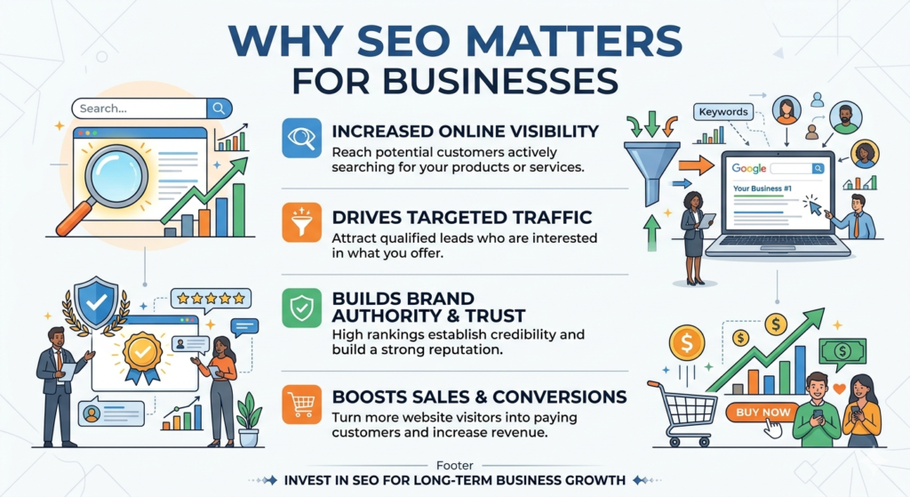 illustration of Why SEO Matters for Businesses