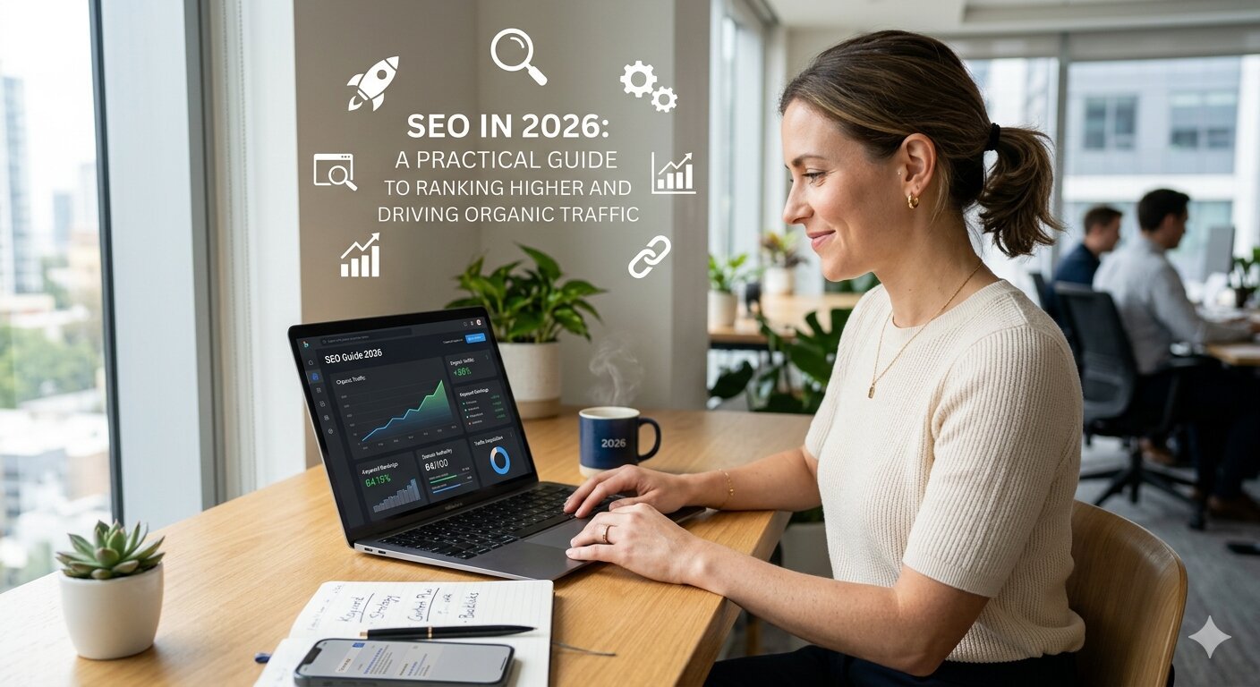 SEO in 2026 A Practical Guide to Ranking Higher and Driving Organic Traffic blog featured image